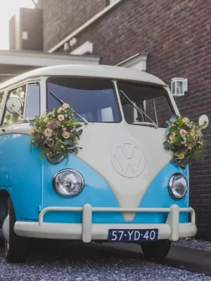 Kweeklokaal trouwen trouwauto volkswagen